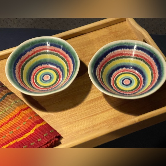 Pair of cereal bowls.  Modernist style. Set of 2 - Picture 3 of 11